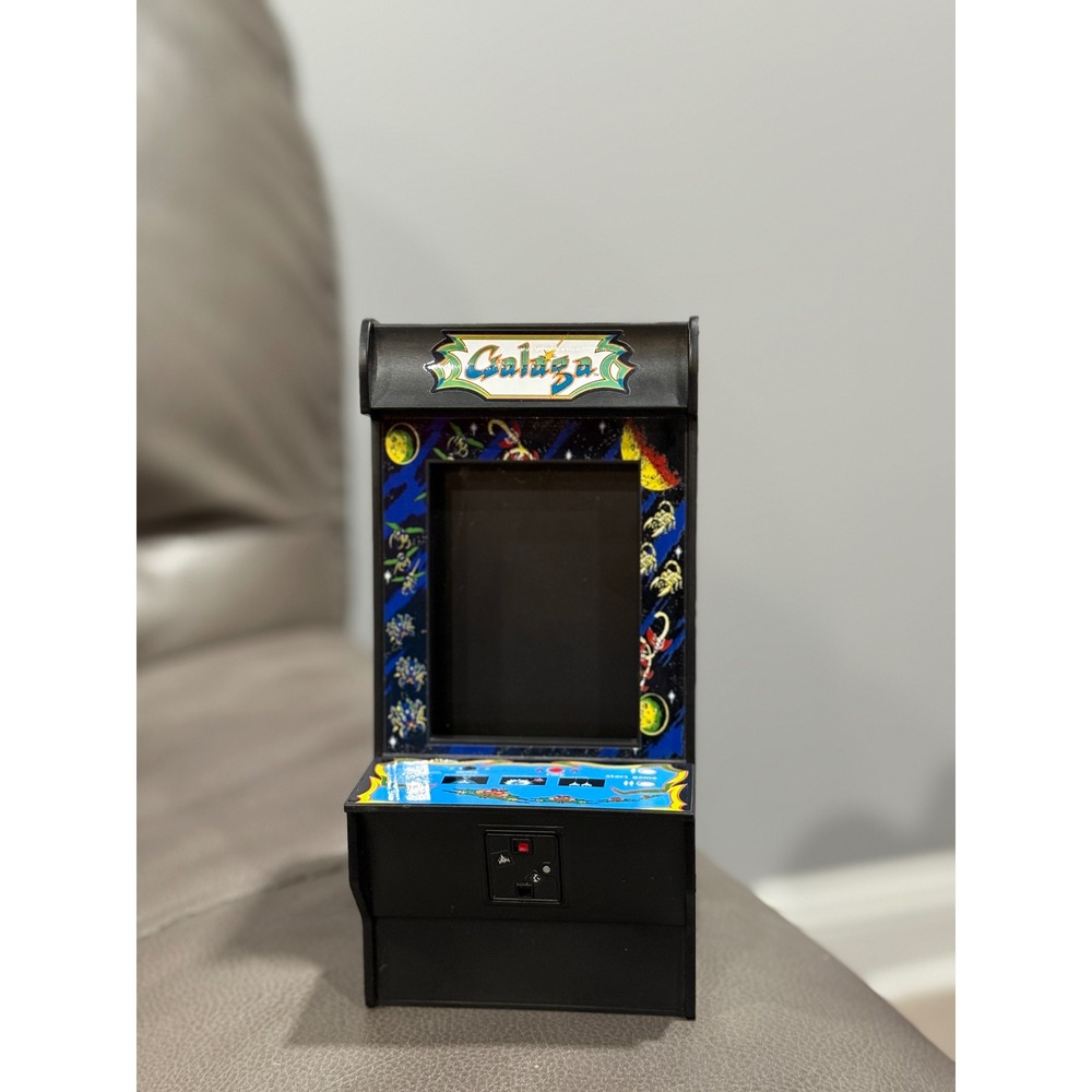 Galaga Mini Arcade Cabinet Collectible Toy Game Machine Loot Crate 8" by 4"